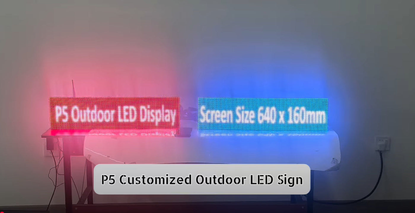P5 Customized Outdoor LED Sign 2 x 1
