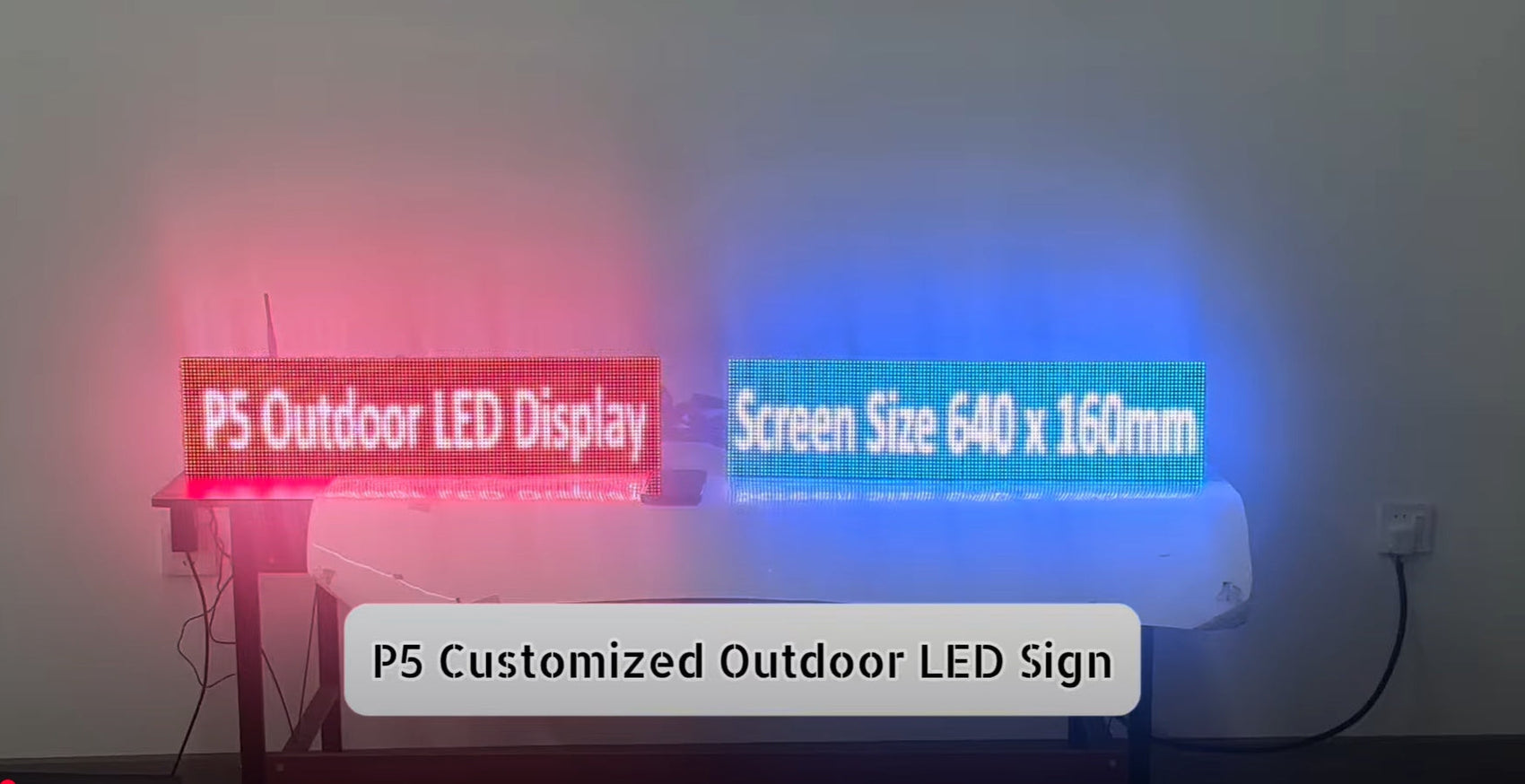 P5 Customized Outdoor LED Sign 2 x 1