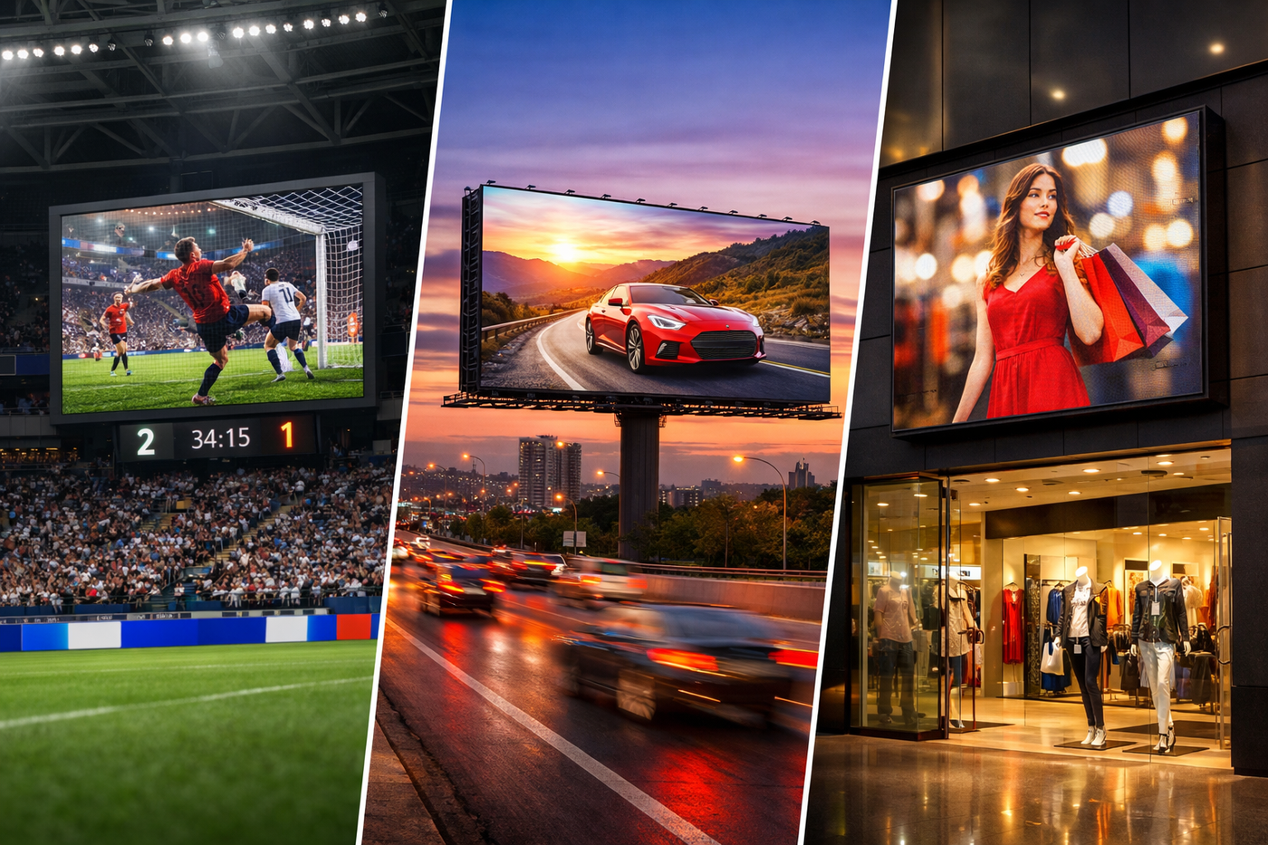 Outdoor LED Display Modules in Real Projects: Stadiums, Billboards and Retail Screens