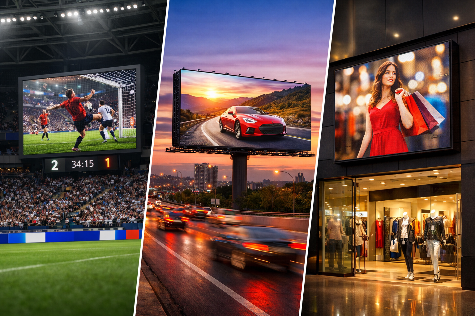 Outdoor LED Display Modules in Real Projects: Stadiums, Billboards and Retail Screens