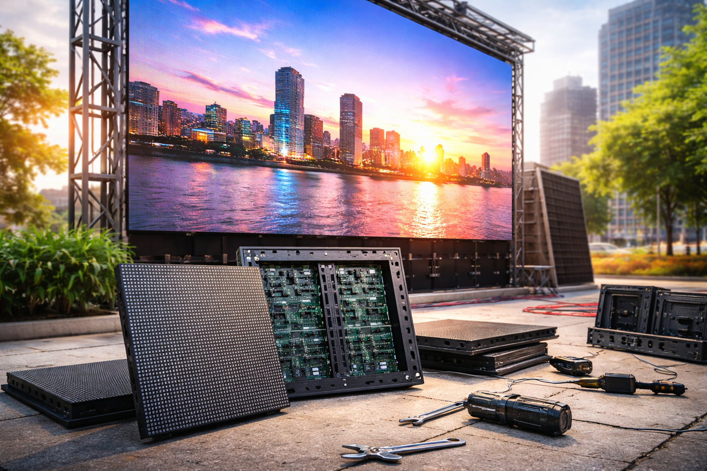 How to Choose Outdoor LED Display Modules for Large Screens: A Complete Buyer’s Guide