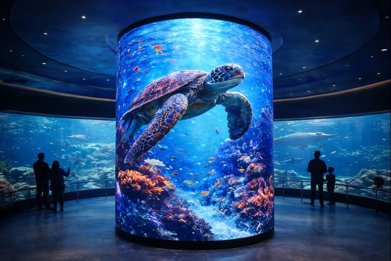 How to Build a Cylindrical LED Screen Using Indoor Flexible LED Modules