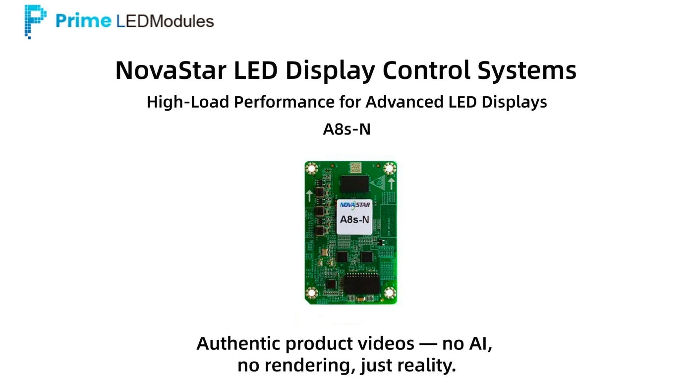 NovaStar A8s-N Receiving Card Demo | High-Load RGB LED Controller for Large Displays | PrimeLEDModules