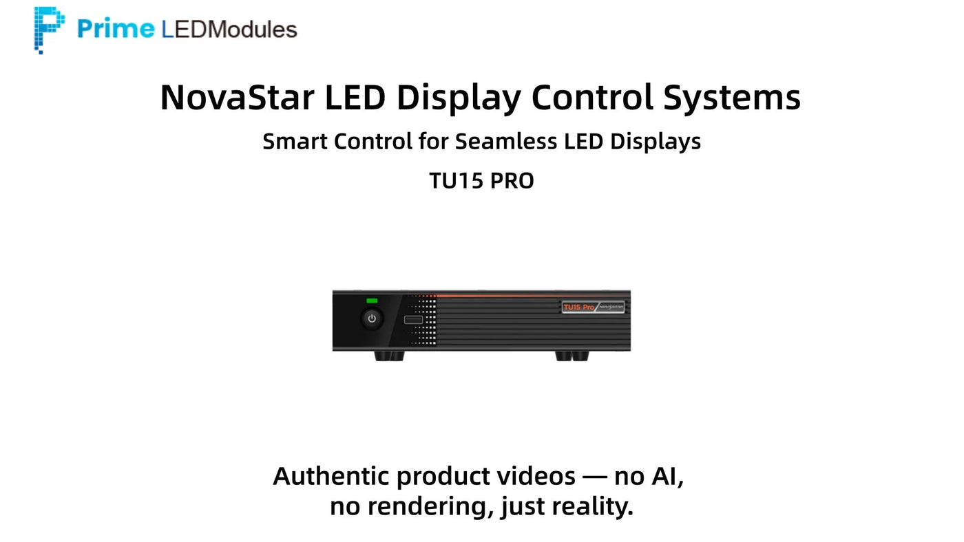 NovaStar TU15 PRO Playback Controller Demo | Dual-Mode Sync &amp; Async LED Processor | PrimeLEDModuels