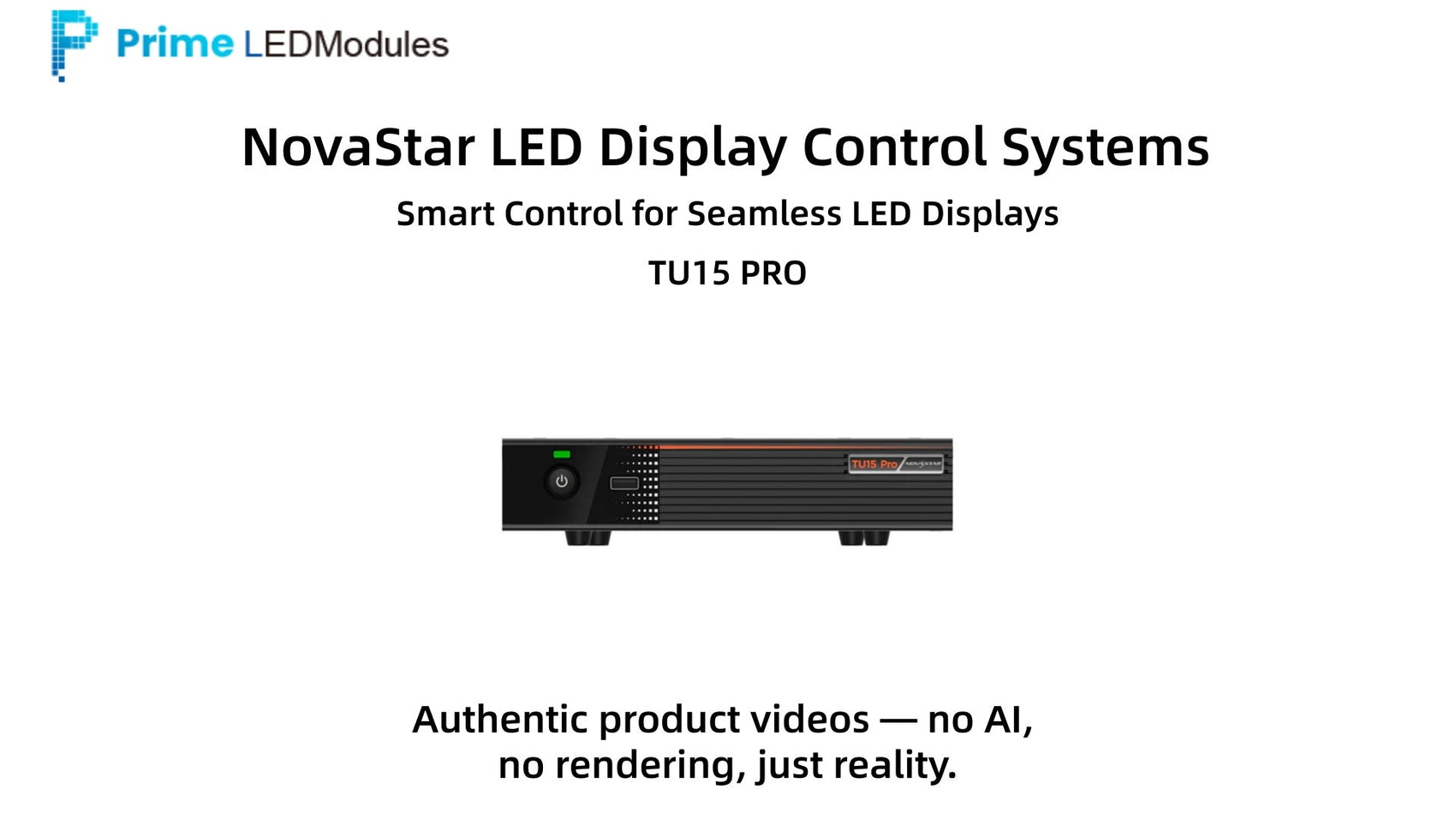NovaStar TU15 PRO Playback Controller Demo | Dual-Mode Sync &amp; Async LED Processor | PrimeLEDModuels