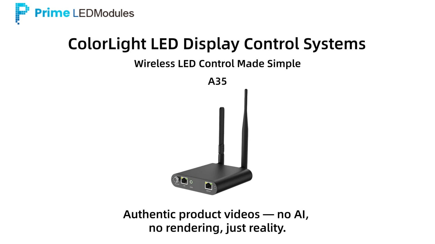 Colorlight A35 Sending Box Demo | Asynchronous LED Controller with Wi-Fi &amp; USB | PrimeLEDModules