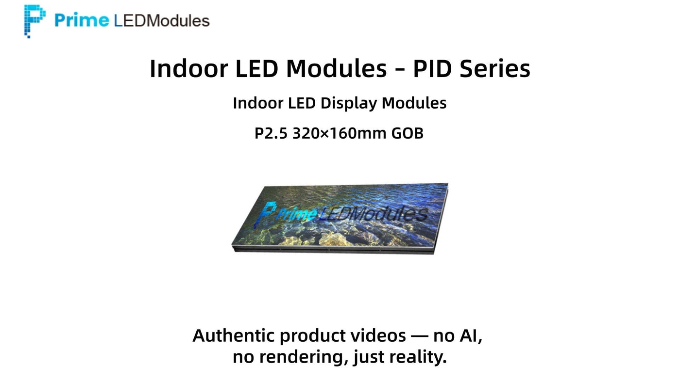 PID-G Series P2.5 Indoor LED Module – 320×160mm GOB Panel Showcase | PrimeLEDModules