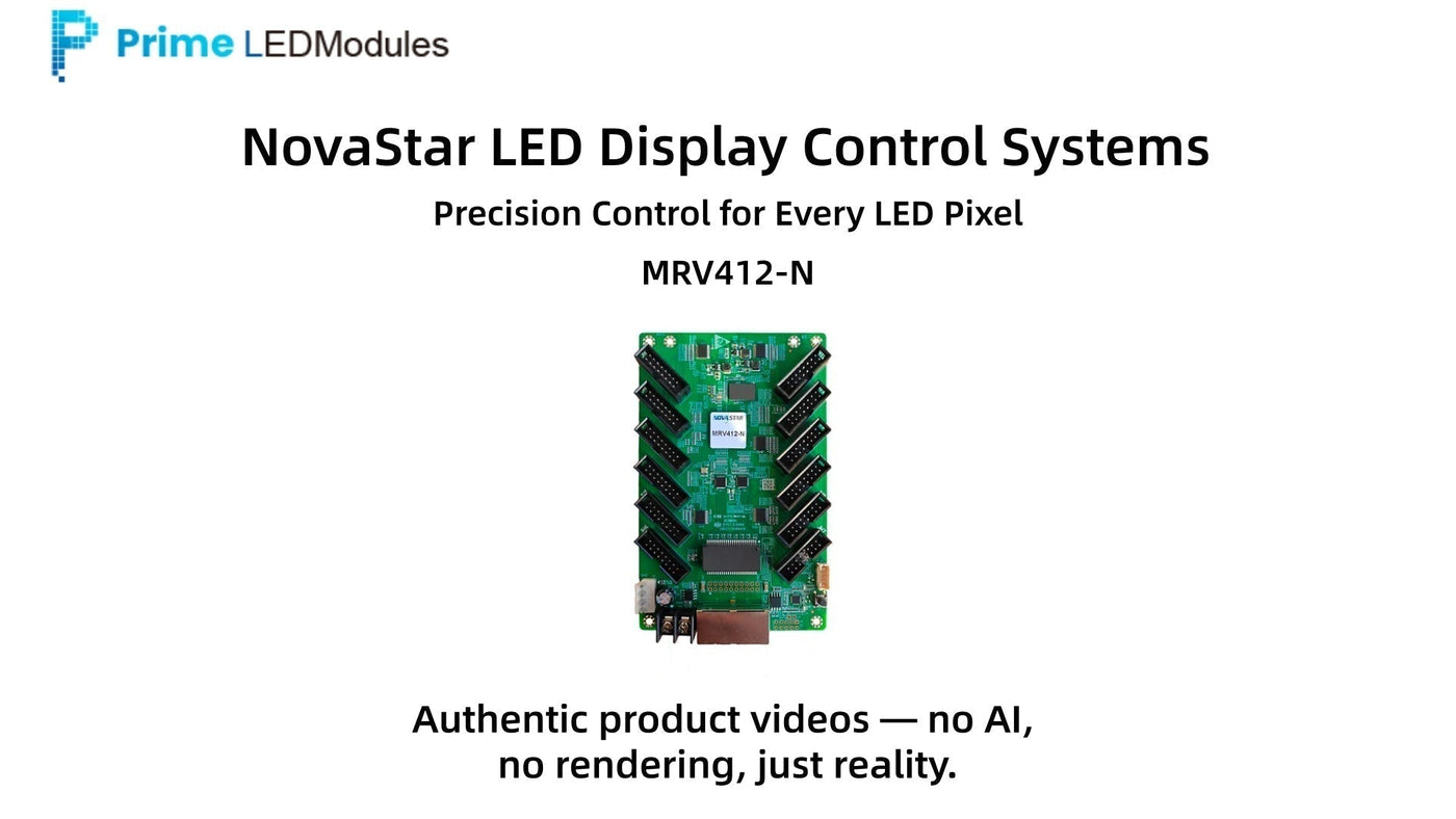 NovaStar MRV412-N Receiving Card Demo | 24-Group HUB75 LED Controller for Displays | PrimeLEDModules