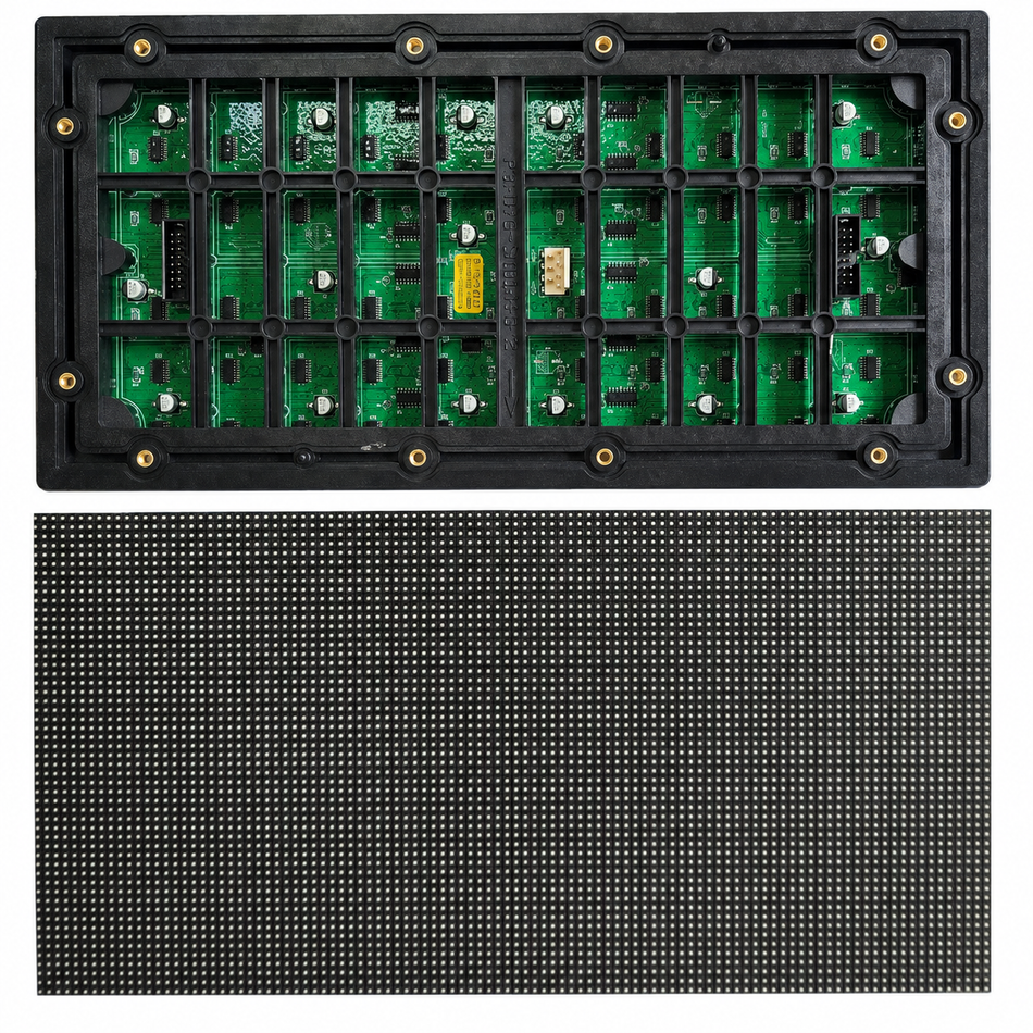 PO-S Series P3.076 Outdoor LED Display Module – 320×160mm IP65 Screw-Lock | SMD | Rear Service | Outdoor LED Screen & Commercial Advertising