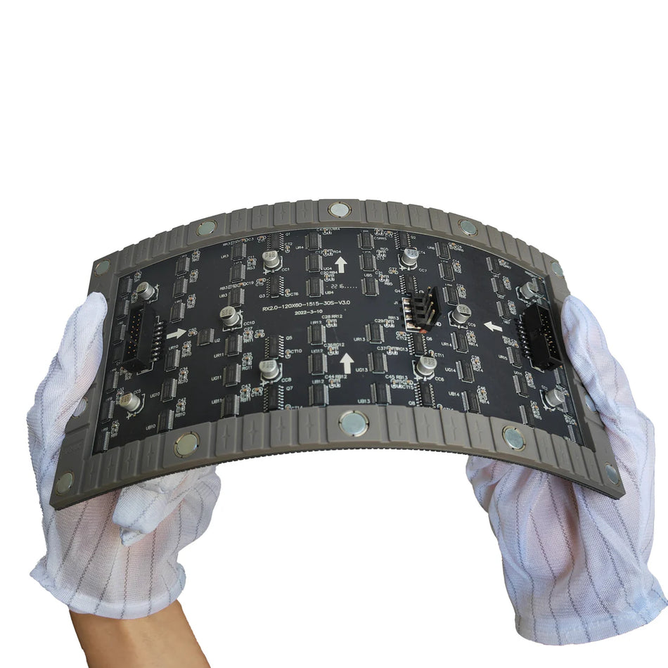 PIF-2S Series P2.0 Indoor Flexible LED Module – 240×120mm Bendable SMD Panel | 2.0mm Pixel Pitch | High-Resolution Creative Displays | 1pcs / 84pcs
