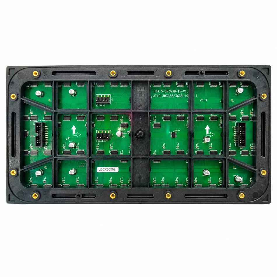 PO-S Series P10 High Brightness Outdoor LED Display Module – 320×160mm IP65 Screw-Lock | SMD | Rear Service | Large Format LED Display & Digital Advertising
