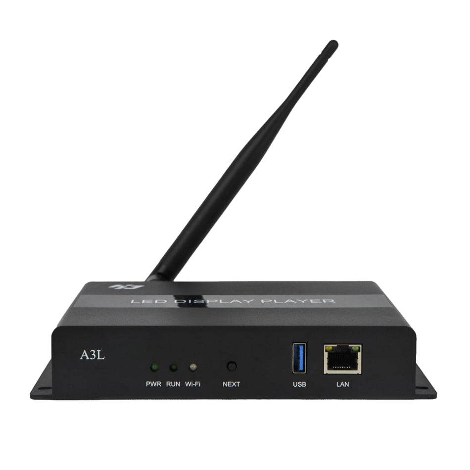Huidu HD-A3L LED Sending Box – USB & Wi-Fi Asynchronous Controller, 650K Pixel Capacity | For Entry-Level LED Screens