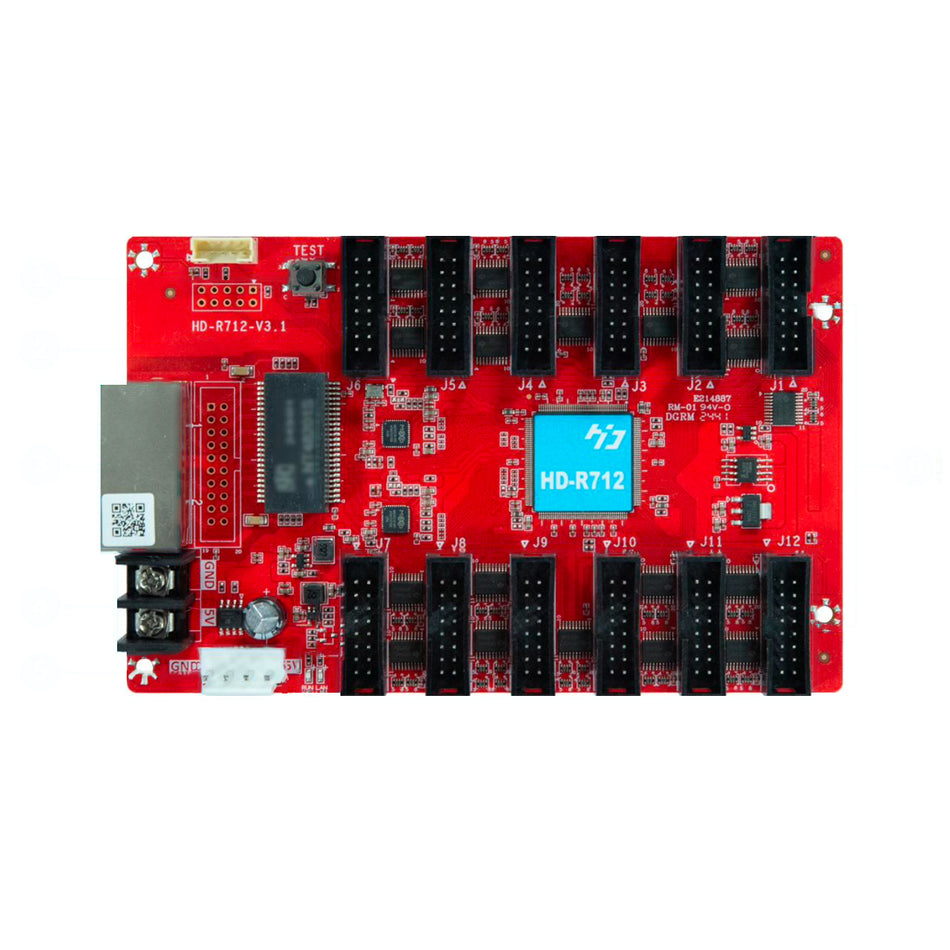 Huidu HD-R712 LED Receiving Card – Multi-Module Compatible High-Stability Receiver, 128×1024 Pixel Capacity | For LED Display Screens