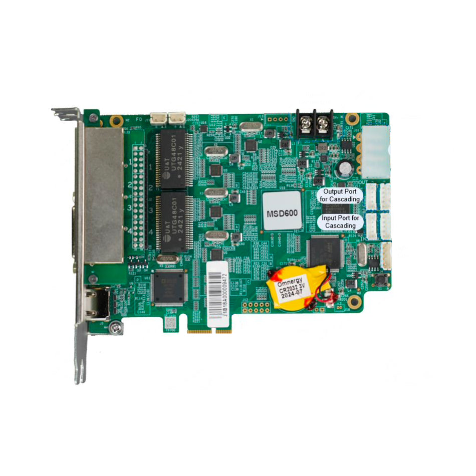 NovaStar MSD600 Sending Card – Dual-DVI Sender with Audio Support, 1920×1200 Input Resolution for LED Video Walls