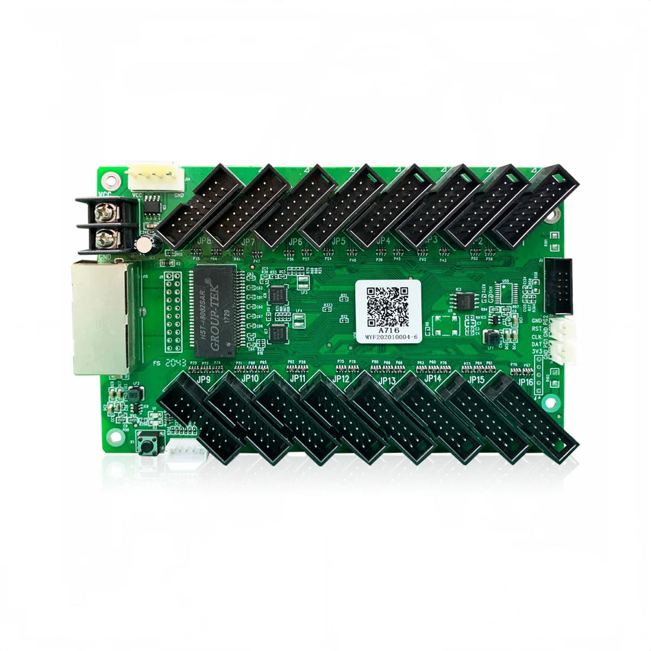 Mooncell A716 Receiving Card – Wide-Compatibility RGB Controller, 512×384 Pixel Loading for Indoor/Outdoor LED Displays