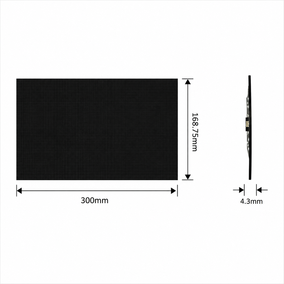 PIF-C Series P0.9375 Indoor Flexible COB LED Display Module – 300×168.75mm | COB | Ultra Fine COB Display & Virtual Production