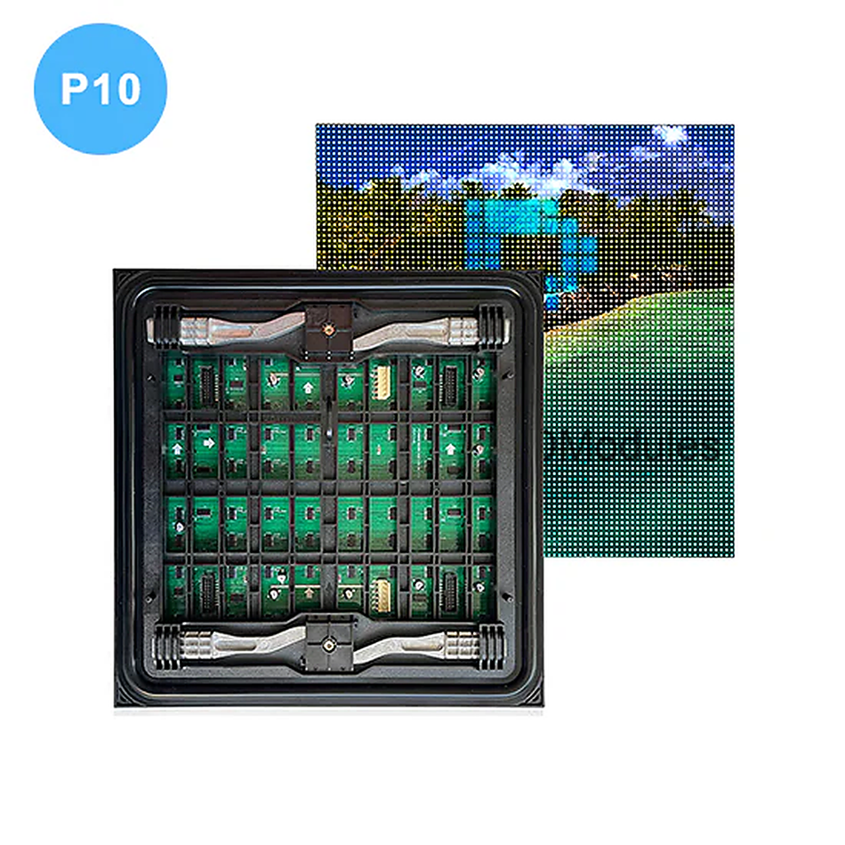 POD-PM Series P10 Outdoor LED Module – 320×320mm IP65 | 10mm Pixel Pitch | For Outdoor Advertising | 1pcs / 10pcs
